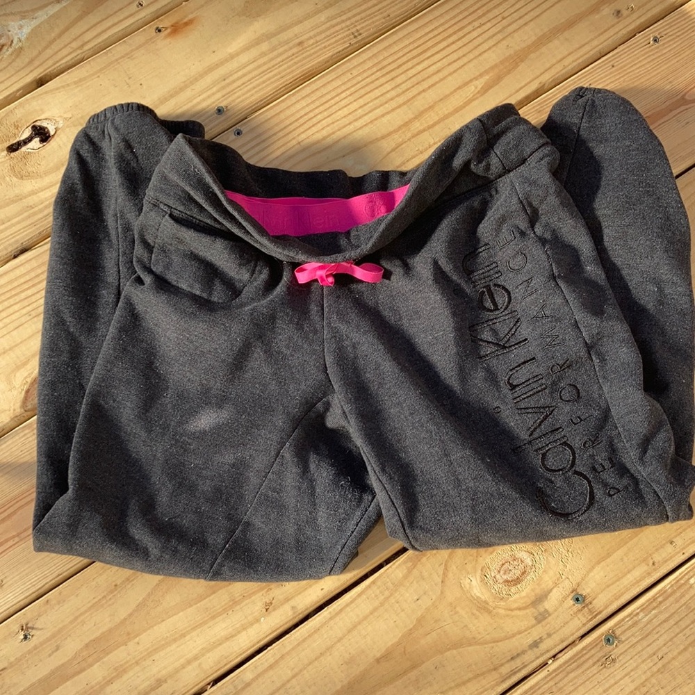 Calvin Klein performance grey joggers